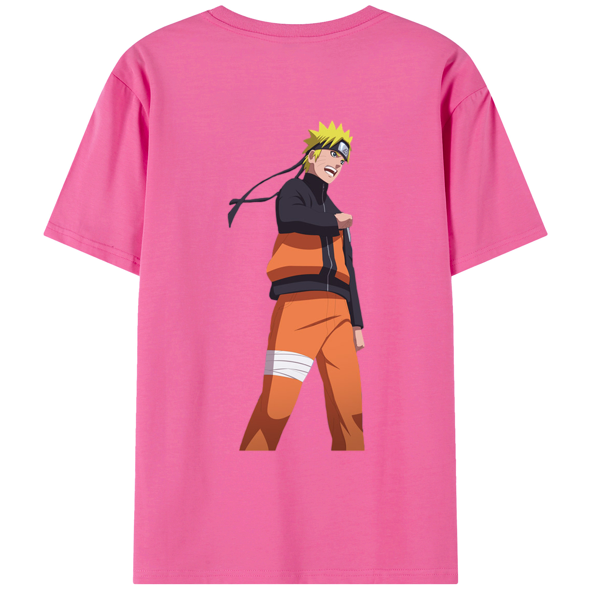 （画像用） NARUTO -ナルト- うずまき ナルト Uzumaki Naruto レディース半袖Tシャツ(バックプリント)